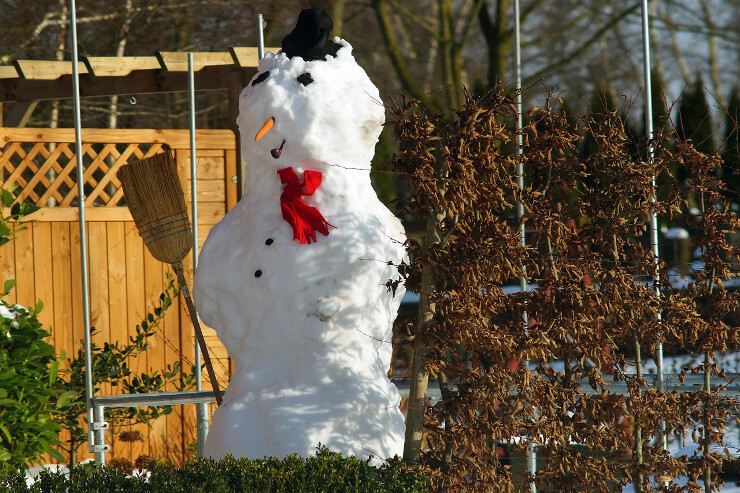 Hartnäckiger Schneemann