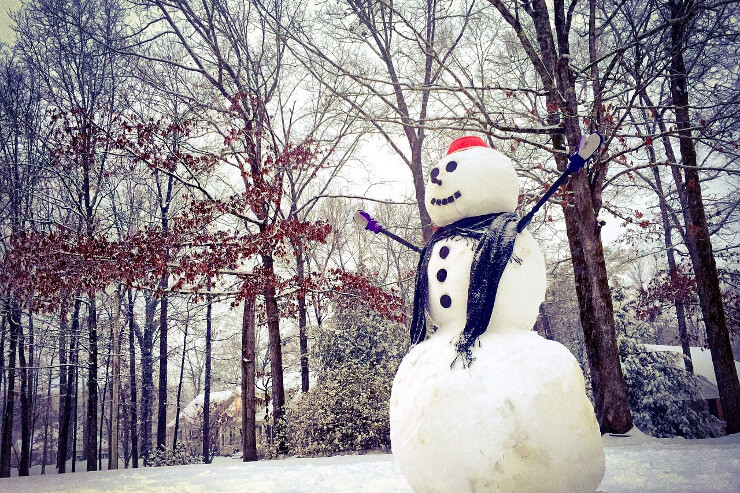 Freundlicher Schneemann