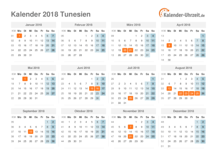 Schulferien tunesien 2018