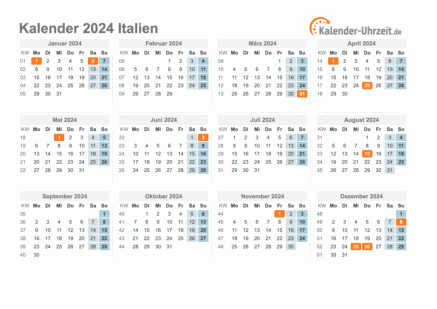 Spannende Feiertage Italien 2024 Bilder