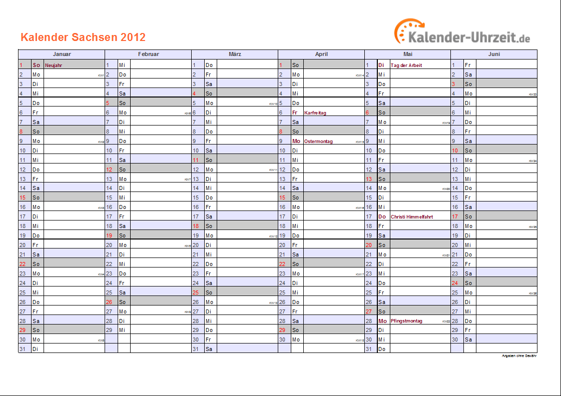 Kalender 2012 baden württemberg