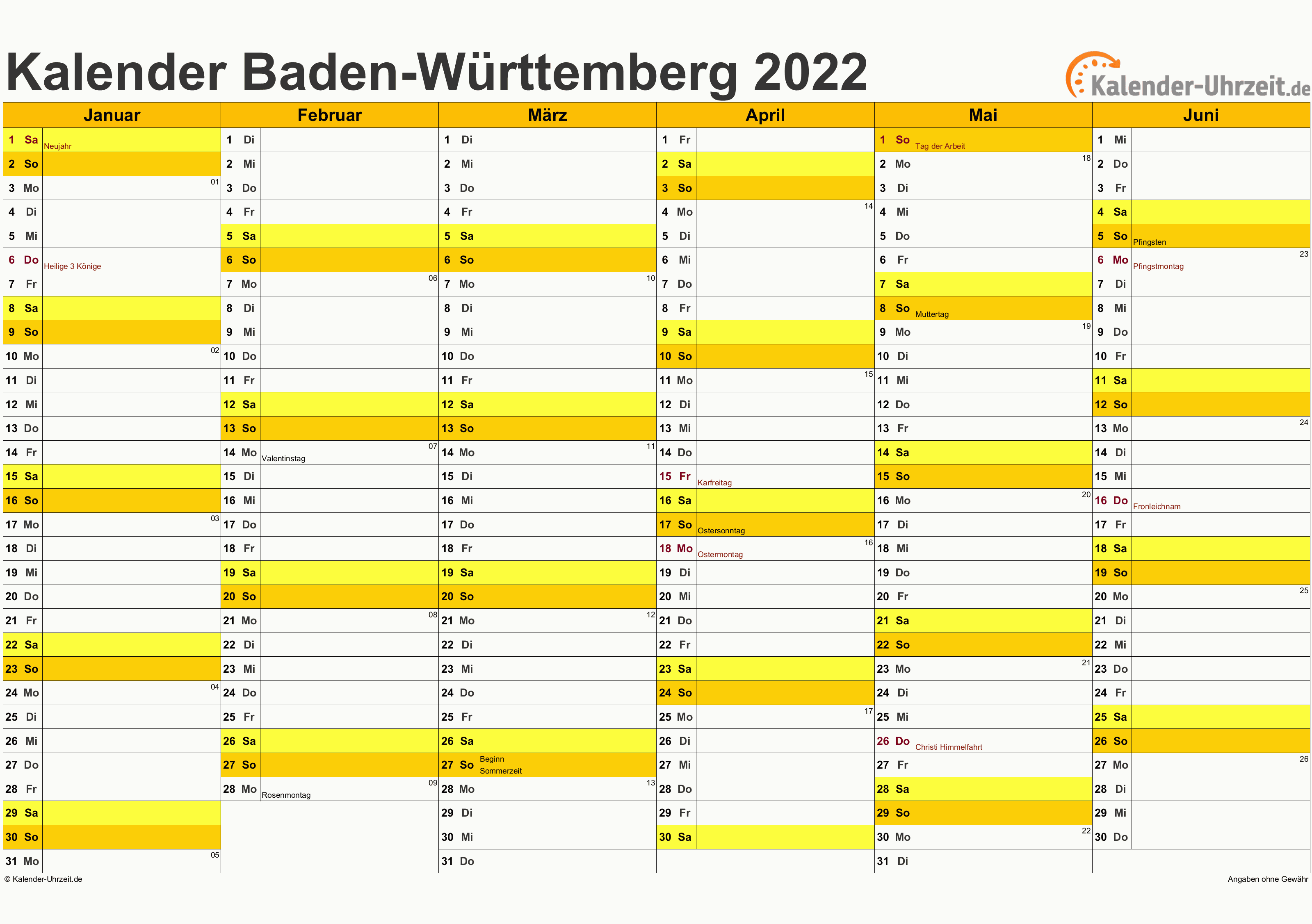 Feiertage 2022  Baden W rttemberg Kalender 