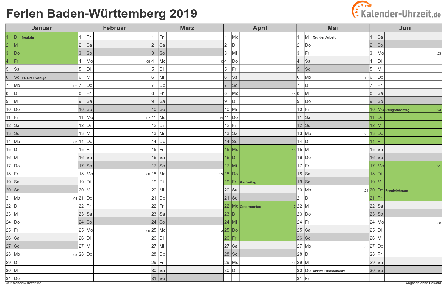 Winterferien bw 2020