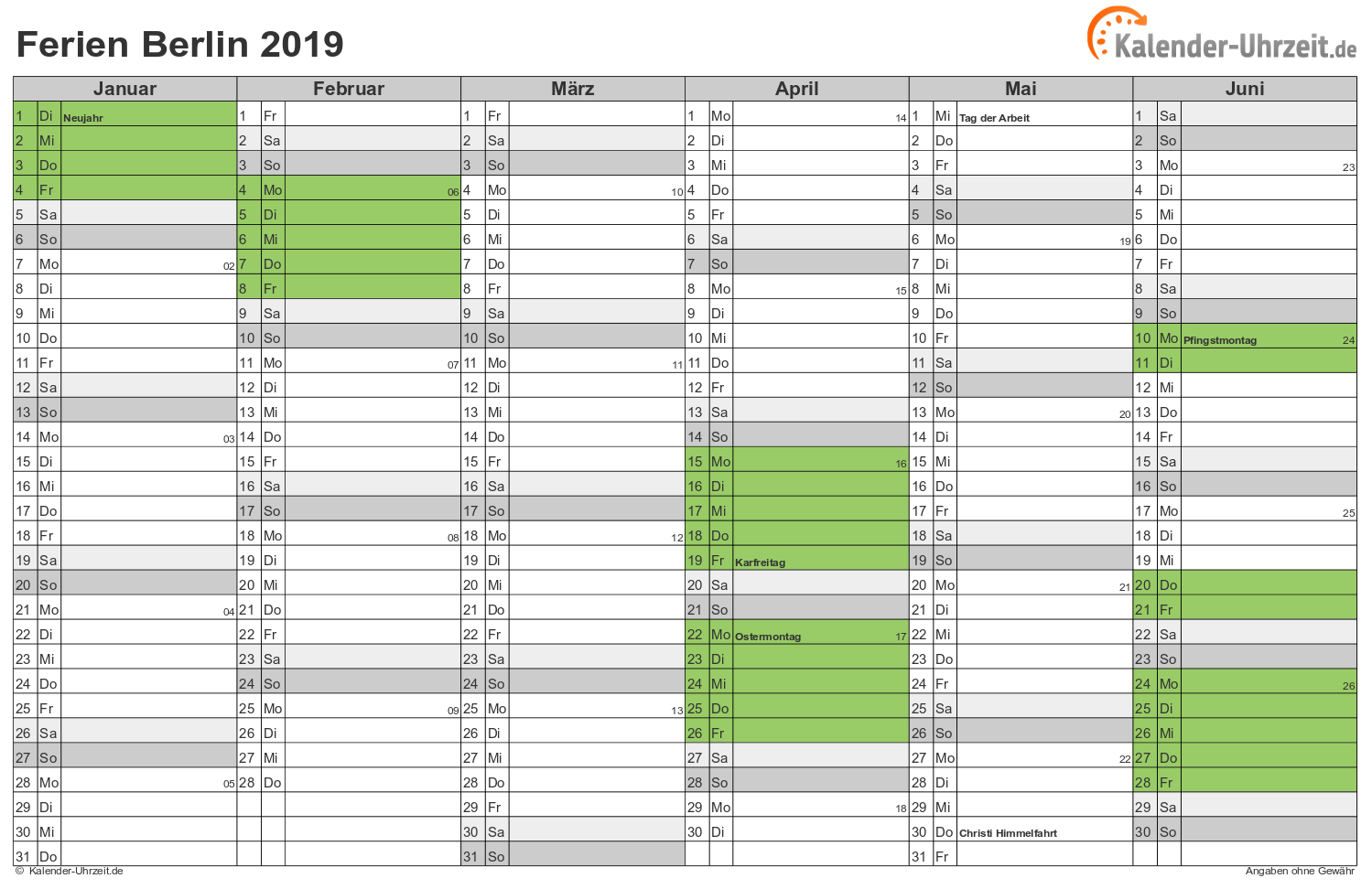 Schulferien berlin 2020 sommer