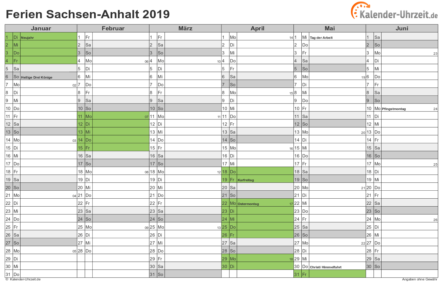 Ferien in sachsen anhalt 2020