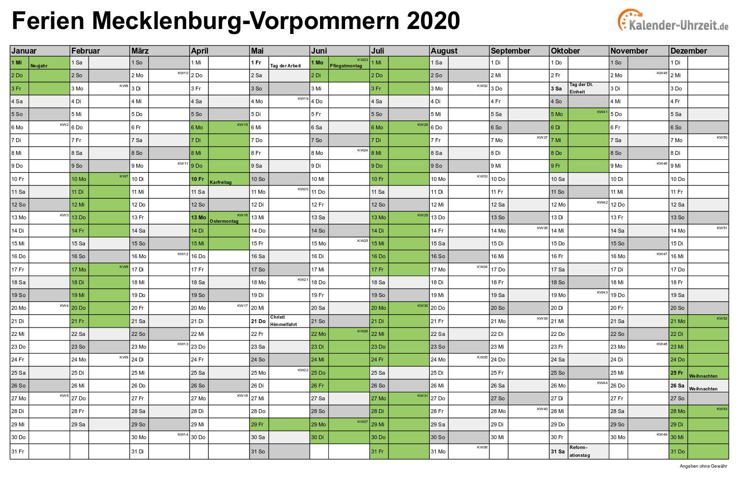 Osterferien 2020 in niedersachsen