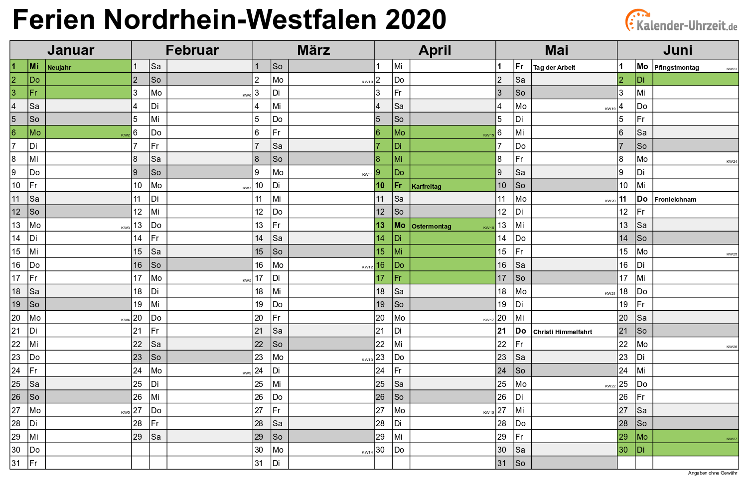 Kalender 2021 Nrw Zum Ausdrucken : KALENDER 2021 ZUM AUSDRUCKEN - KOSTENLOS - Ob wandkalender ...