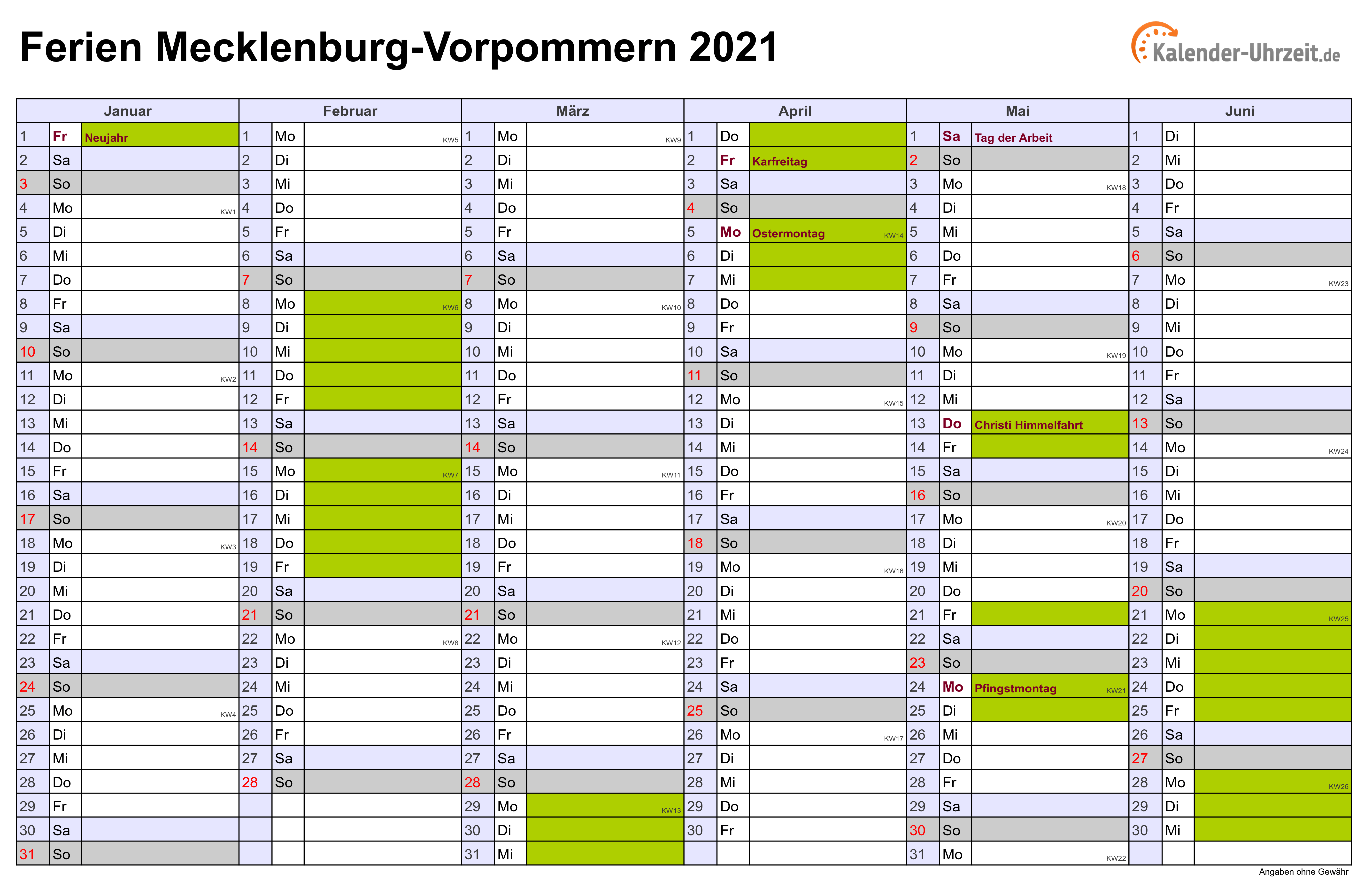 Kalender 2021 Nrw Din A4 Zum Ausdrucken / Kalender 2021 zum Ausdrucken als PDF (19 Vorlagen ...