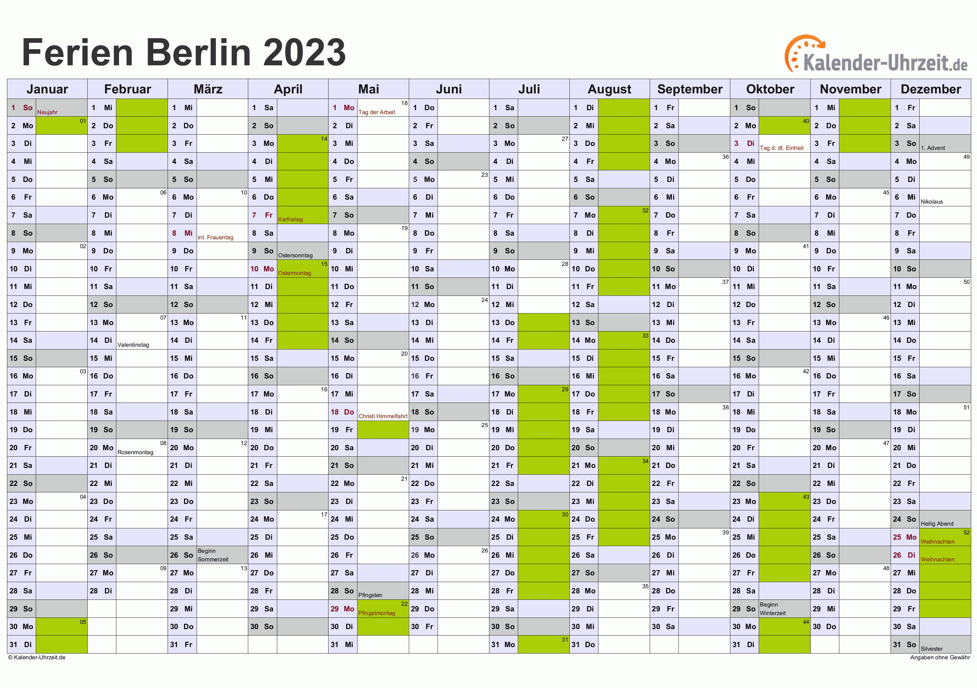 Schulkalender 20232024 Als Excel Vorlagen Zum Ausdrucken Images