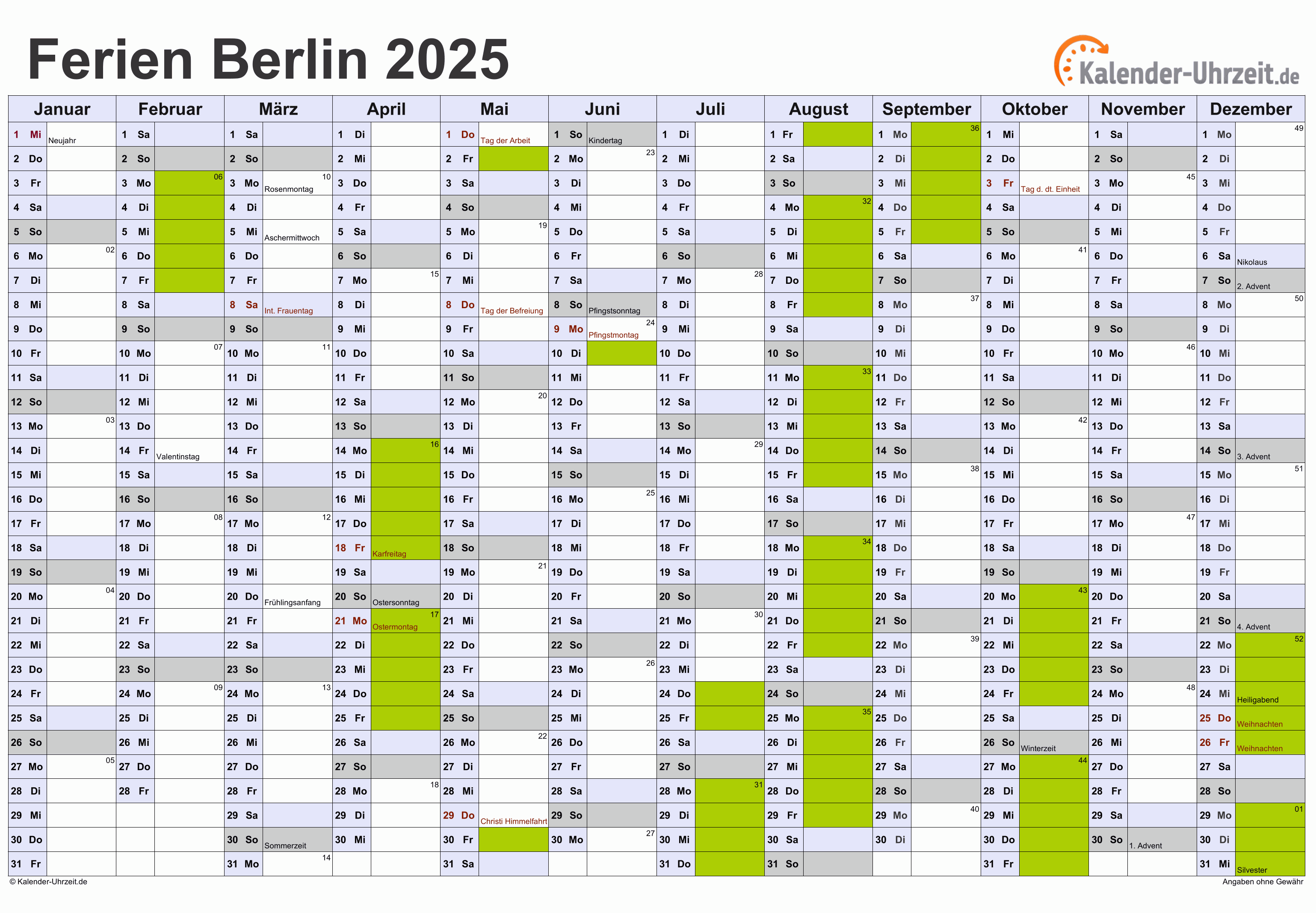 Deutsche Schulferien 2025 Liechtenstein Feiertage 2025 Kalender Mit 