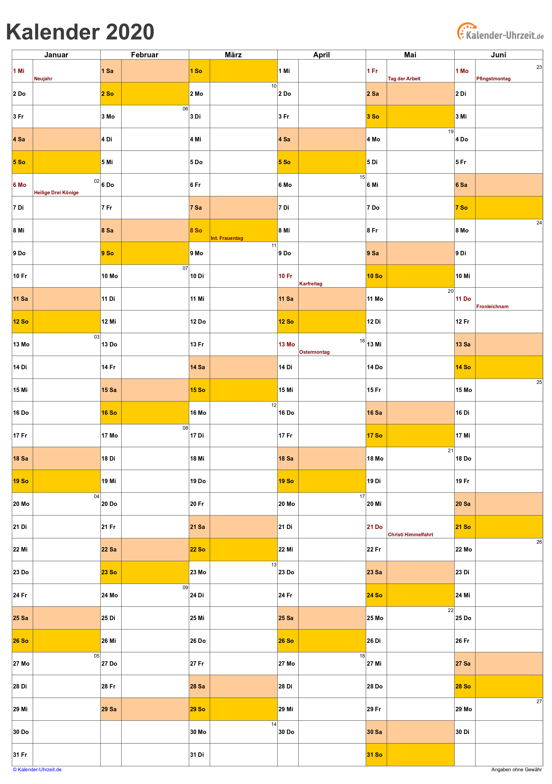 Kalender Zum Ausdrucken Kostenlos