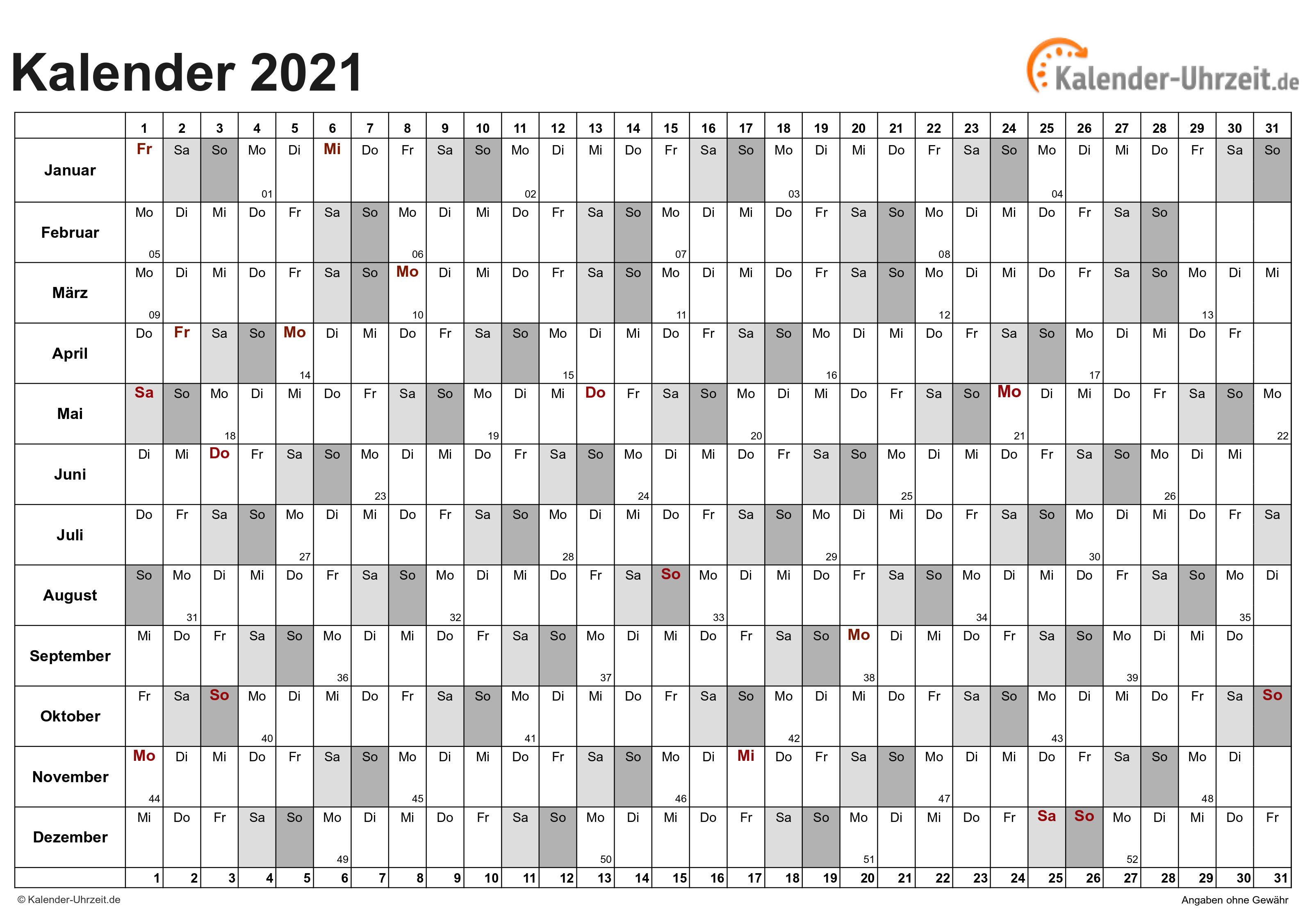 Featured image of post Kalender-Uhrzeit.de 2021 Excel : Am 28.3.2021 um 2 uhr wird die uhr eine stunde vor gestellt.