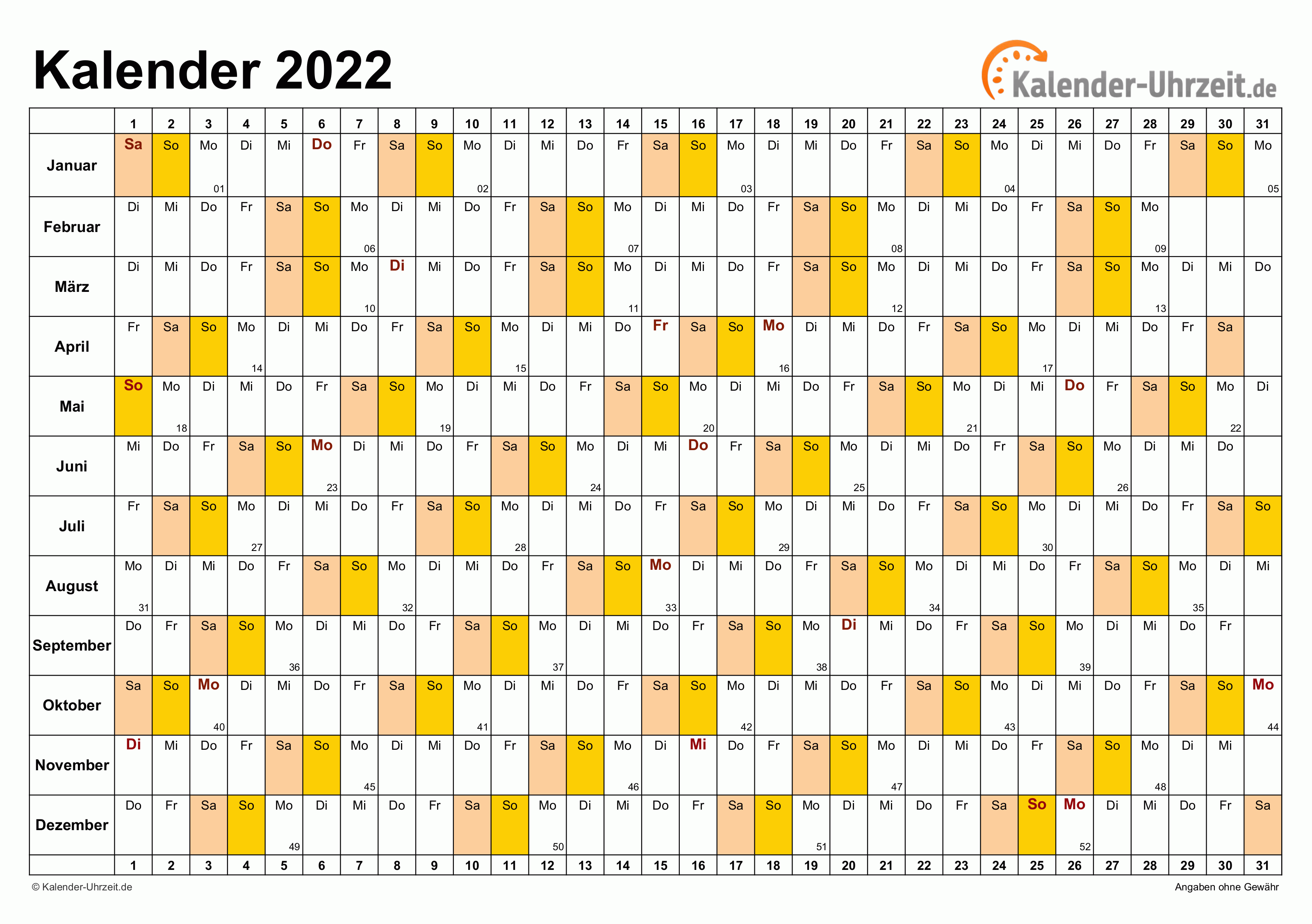 EXCEL KALENDER 2022 KOSTENLOS EXCEL KALENDER 2022 KOSTENLOS