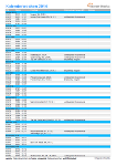 Kalenderwochen 2014 nach Monaten in Übersicht