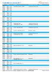 Kalenderwochen 2017 nach Monaten in Übersicht