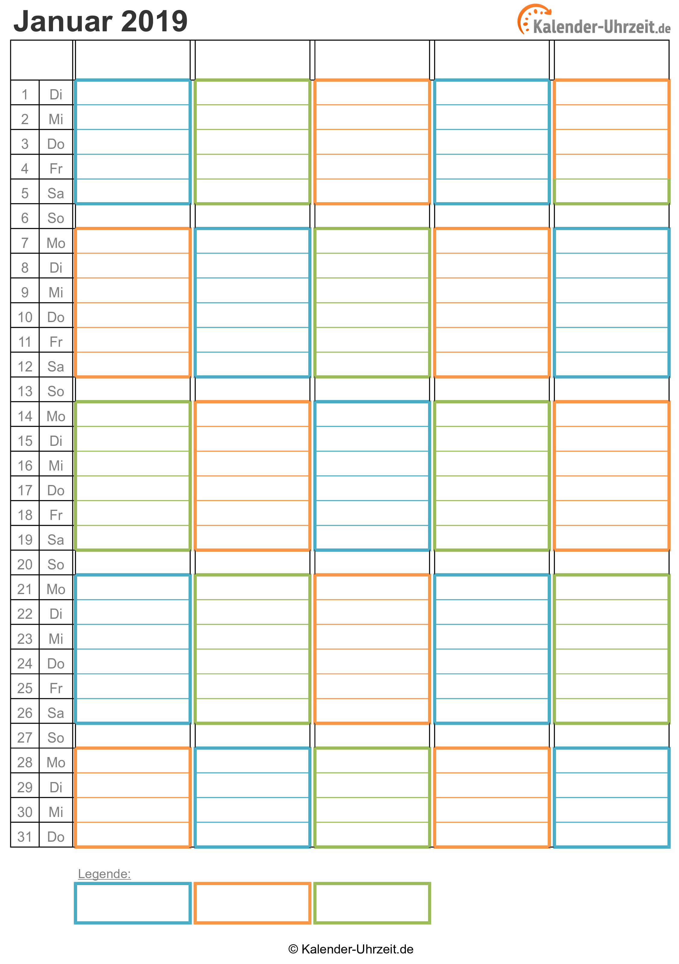 ein Leben it de ondrhythus Taschenkalender PDF