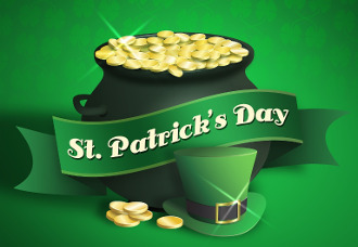 Happy St. Patrick's Day! Irisches Motiv zum St. Patricks Day