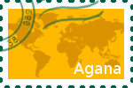 Briefmarke der Stadt Agana