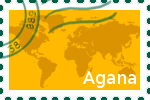 Briefmarke Agana Briefmarke der Stadt Agana