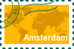 Briefmarke der Stadt Amsterdam