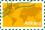 Briefmarke der Stadt Ankara