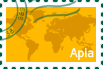 Briefmarke der Stadt Apia