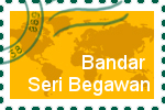 Briefmarke der Stadt Bandar Seri Begawan