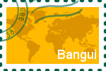 Briefmarke der Stadt Bangui