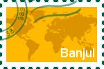 Briefmarke der Stadt Banjul