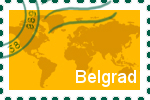 Briefmarke der Stadt Belgrad