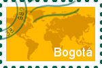 Briefmarke der Stadt Bogotá