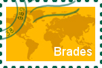 Briefmarke Brades Briefmarke der Stadt Brades