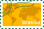 Briefmarke Brasília Briefmarke der Stadt Brasília