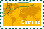 Briefmarke der Stadt Castries