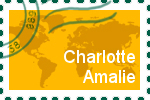 Briefmarke der Stadt Charlotte Amalie