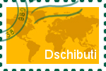 Briefmarke der Stadt Dschibuti