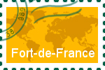 Briefmarke der Stadt Fort-de-France