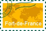 Briefmarke Fort-de-France Briefmarke der Stadt Fort-de-France