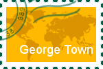 Briefmarke der Stadt George Town