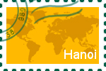 Briefmarke der Stadt Hanoi