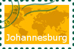 Briefmarke der Stadt Johannesburg