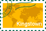 Briefmarke der Stadt Kingstown