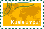 Briefmarke Kuala Lumpur Briefmarke der Stadt Kuala Lumpur