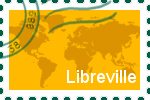 Briefmarke Libreville Briefmarke der Stadt Libreville