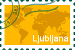 Briefmarke der Ljubljana