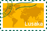 Briefmarke der Stadt Lusaka