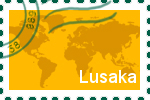 Briefmarke Lusaka Briefmarke der Stadt Lusaka