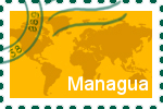 Briefmarke der Stadt Managua