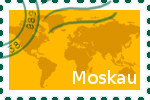 Briefmarke der Stadt Moskau