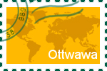 Briefmarke der Stadt Ottawa